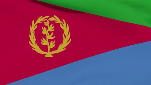 Flag Eritrea Patriotism National Freedom Seamless Loop
