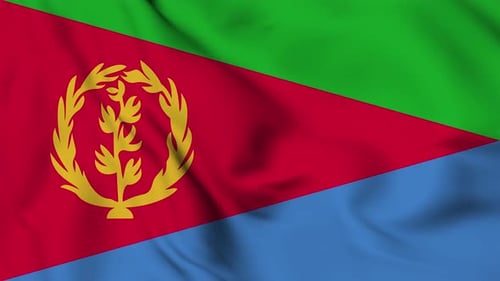 Realistic Waving Eritrea Flag Animation