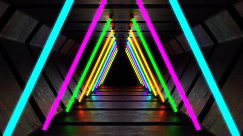 Triangle Neon Tunnel