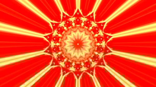 Vibrant Abstract Kaleidoscope Geometric Pattern Background