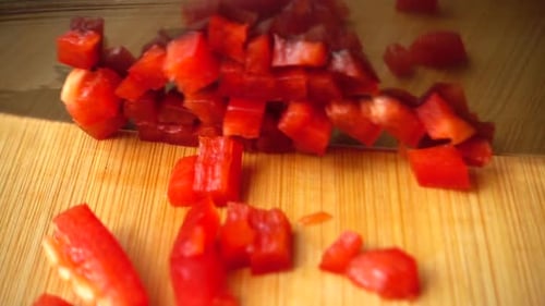 The Cook Cuts Sweet Pepper 12