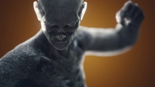 Menacing 3D Zombie Monster Animation