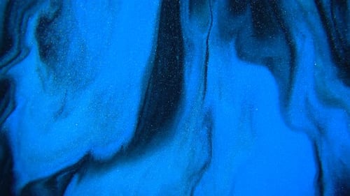 Abstract Mixing of Blue and Black Inks