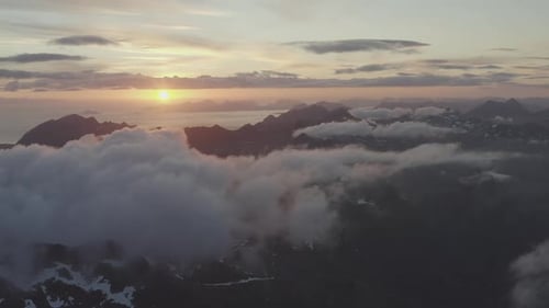 Sunset In The Mountains