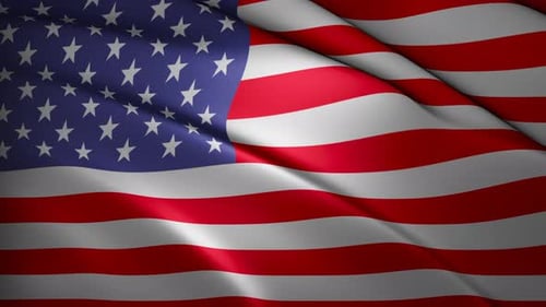 Smooth Waving American Flag for Patriotic Events