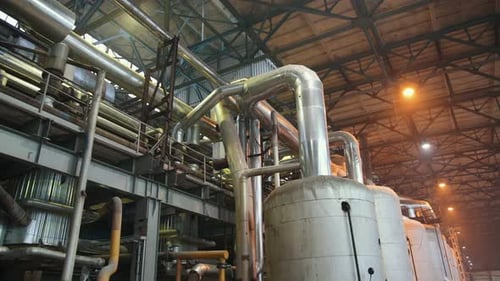 Manometer Pipes Valve Boiler Room