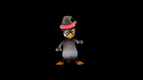 Cartoon Pengui Dance 9 - Christmas Concept
