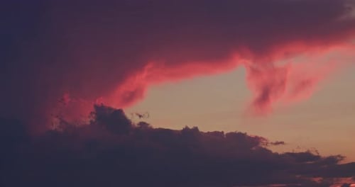 Pink Clouds At Sunset