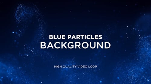 Blue Particles Background