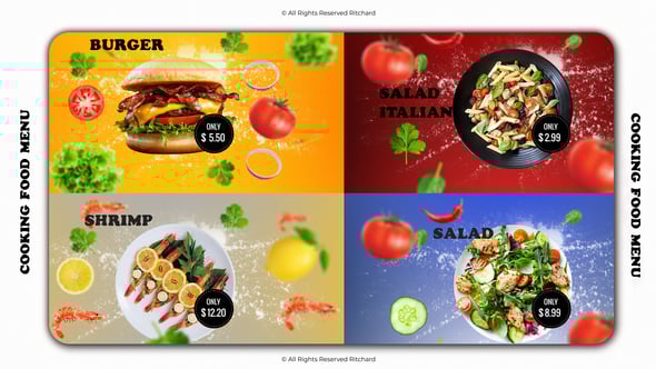 Cooking Food Menu, Product Promo ft. food menu & fast food - Envato