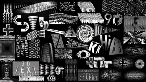 Kinetic Typography Trending Posters