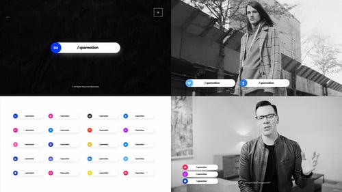 Modern Social Media Lower Thirds and Dynamic Call to Action Graphics