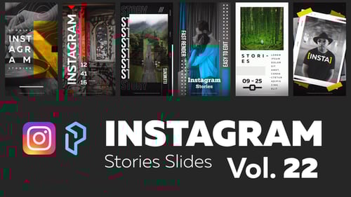 Dynamic Instagram Story Slides with Animated Graphics and Modern Text