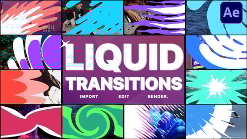 Liquid Transitions Pack 11 | After Effects