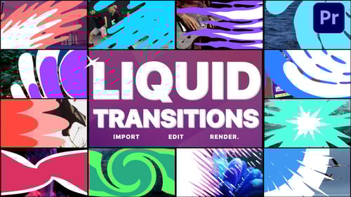 Animated Fluid Shape Transition Effects Pack