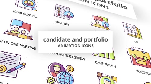 Candidate & Portfolio - Animation Icons