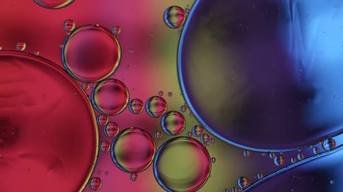 Abstract Colorful Bubbles with Dynamic Fluidity