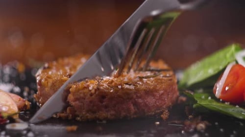 Burger végétalien à base de plantes Fake Vegeterian Boeuf Viande Gros plan Frais Impossible Veggie Food Beyond