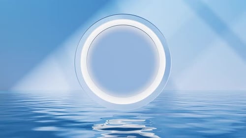 Chambre lumineuse avec eau à l'intérieur