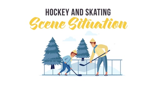 Hockey and skating sports - Scene Situation