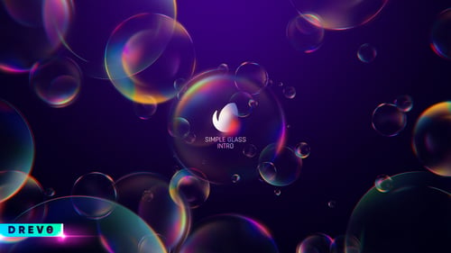 Simple Glass Intro/ Soap Bubble/ Logo Reveal/ Clean/ Magical/ New Year/ Crystal/ Elegant/ Pure Light