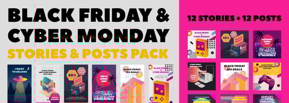 Black Friday and Cyber Monday Stories Pack