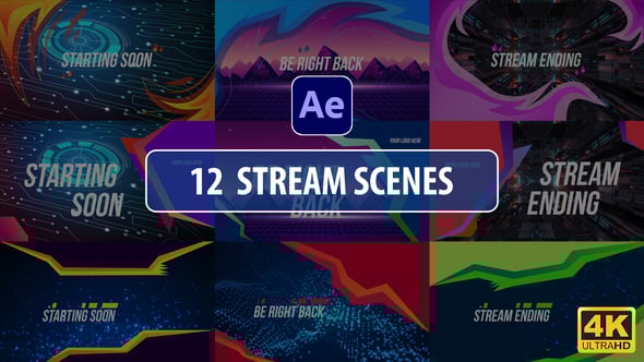 Stream Scenes | After Effects, Broadcast Packages ft. stream starting ...