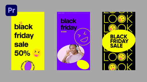 Dynamic Black Friday Sale Social Media Stories