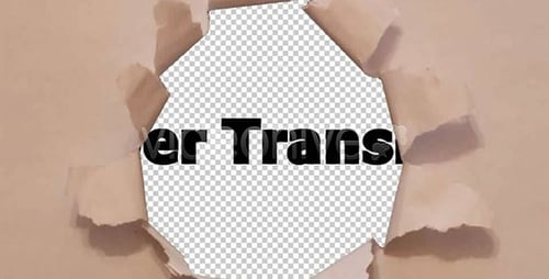 Paper Rip Transition Effect