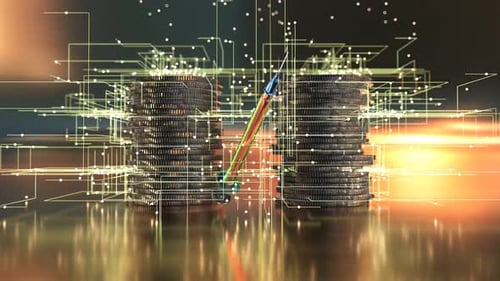 3D concept of a futuristic vaccine concept