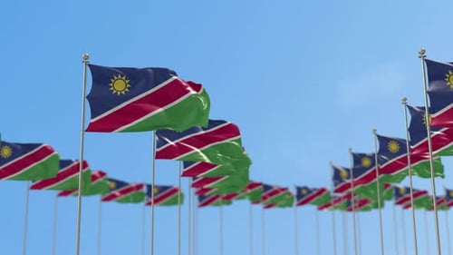 Animation de la rangée de drapeaux de
