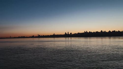 New York City Skyline Sunrise
