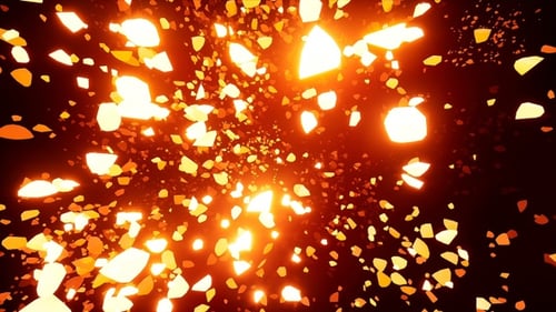 Glowing Debris
