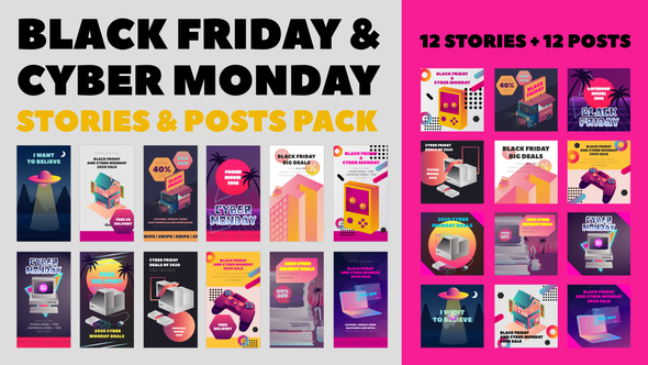 Cover for Black Friday and Cyber Monday Stories Pack