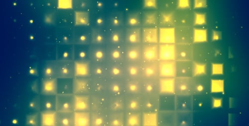 Dynamic Glowing Geometric Light Grid Background Animation