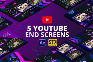 YouTube End Screens Vol.4 | After Effects