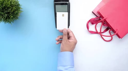Contactless Payment with POS Terminal and Card
