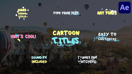 Cartoon Liquid Splash Titles and Text Animations