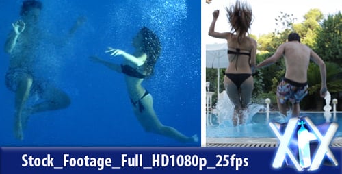 Jumping In Pool