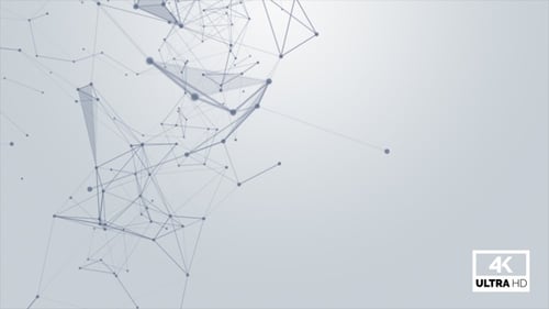 Modern Abstract Network of Connecting Dots and Lines