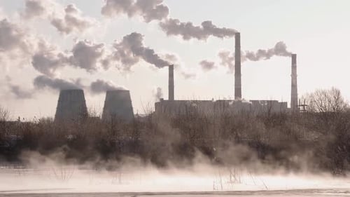 Smoking Factory Chimneys