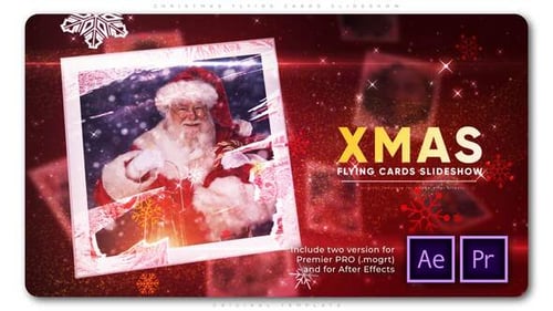 Christmas Flying Cards Slideshow
