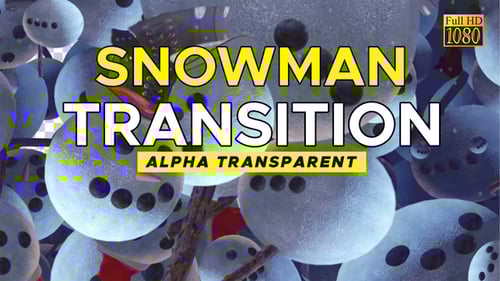 Festive 3D Snowmen Transition for Holiday Videos