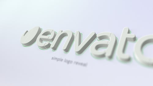 Sculpted 3D Metallic Logo Reveal