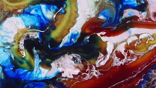 Diffusion de peinture alimentaire abstraite Art 01