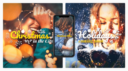 Christmas City – Holiday Slideshow with Vintage Effects & Vertical Formats