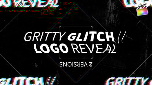 Gritty Glitch // Logo Reveal | For Final Cut & Apple Motion