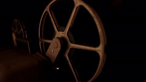 Old Film Projector, Dark and Moody Lighting
