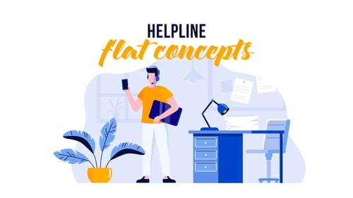 Helpline - Flat Concept