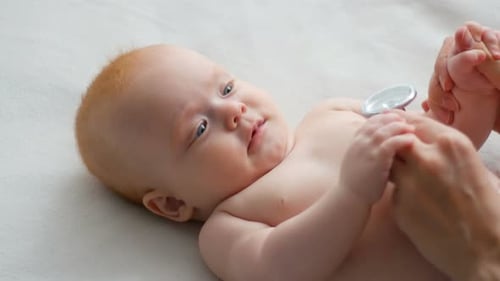 Doctor Examines Adorable Baby With Stethoscope